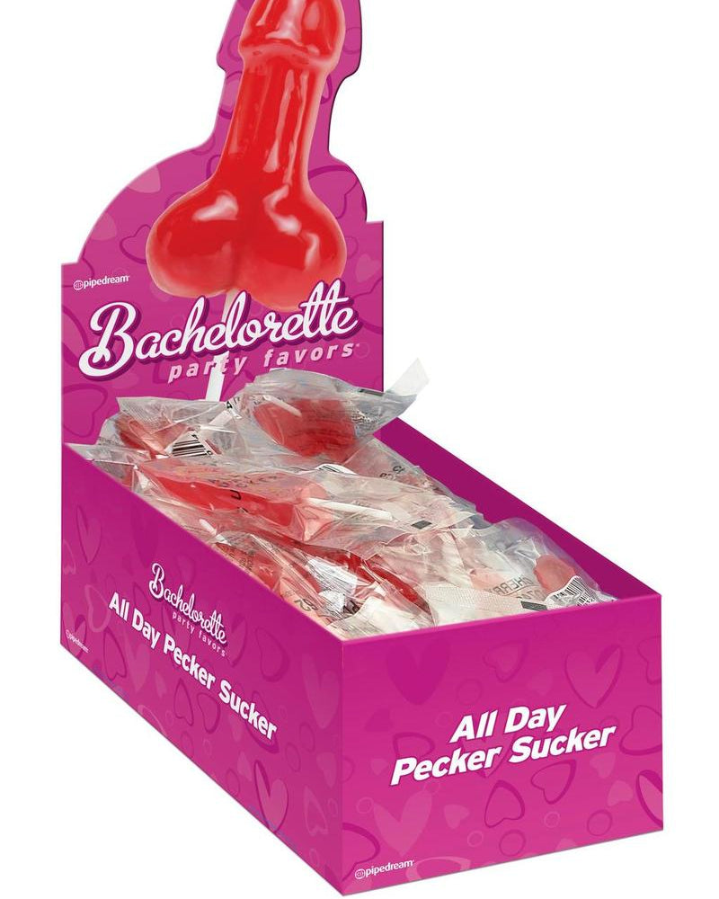 Recuerdos de despedida de soltera All Day Sucker Pecker Lollipop Cherry 60 por mostrador