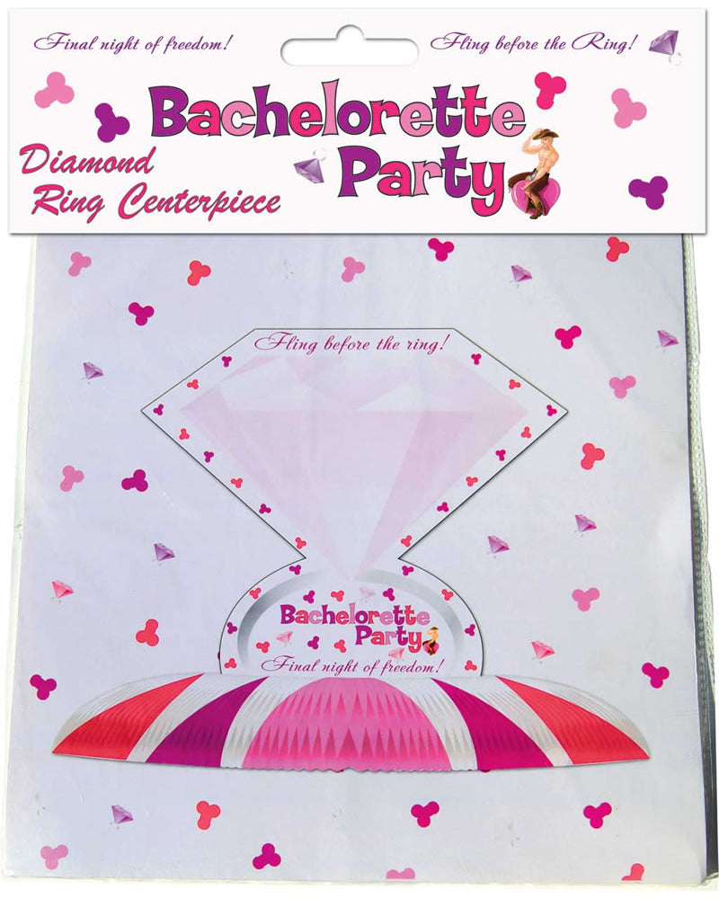Anillo de diamantes para centro de mesa de despedida de soltera
