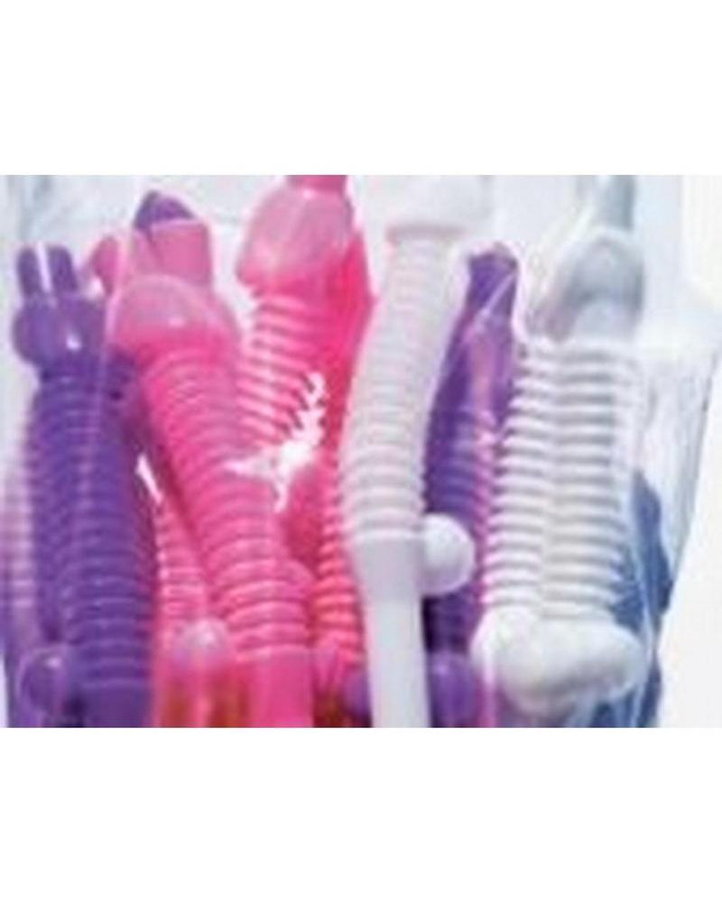 Pajitas flexibles Dicky Super para despedida de soltera, paquete de 10