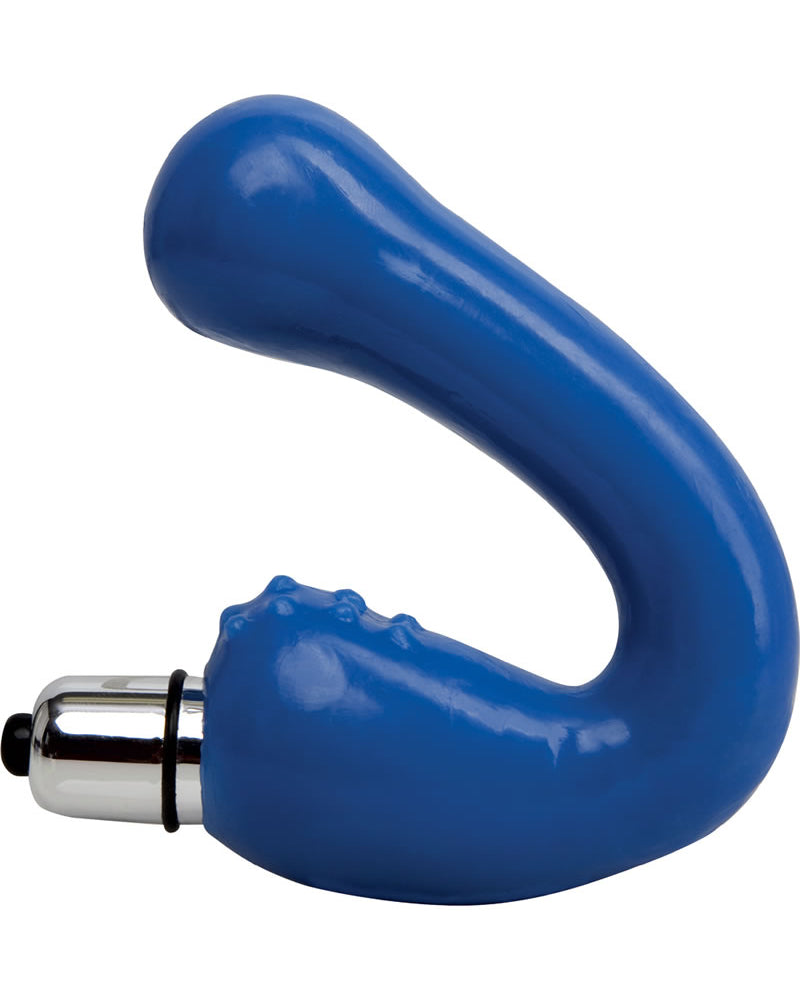 Vibrador Climax Hugs Bumby resistente al agua, color azul