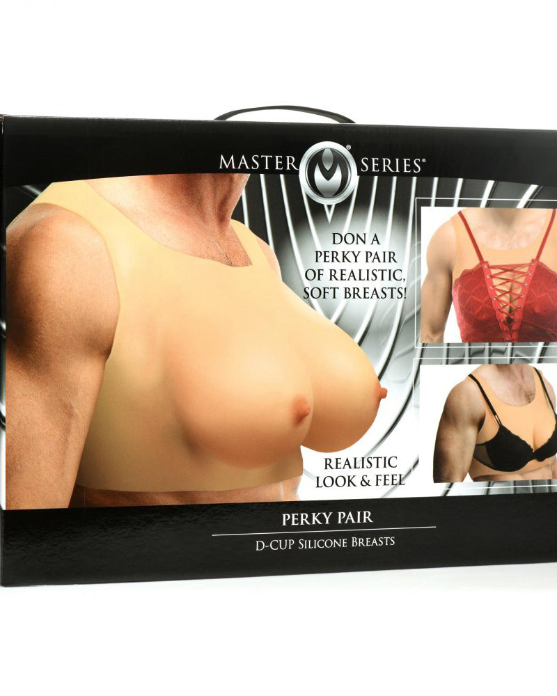 Master Series - Perky Pair D-Cup Silicone Breasts