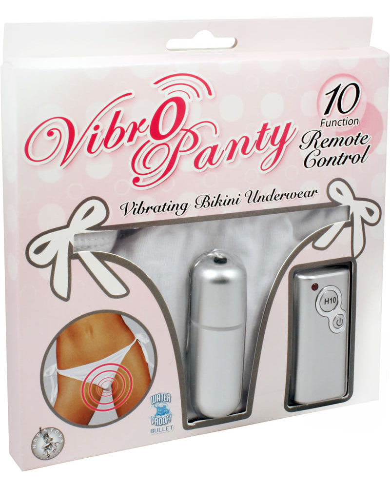 Vibro Panty Bikini Remote Control Waterproof White One Size