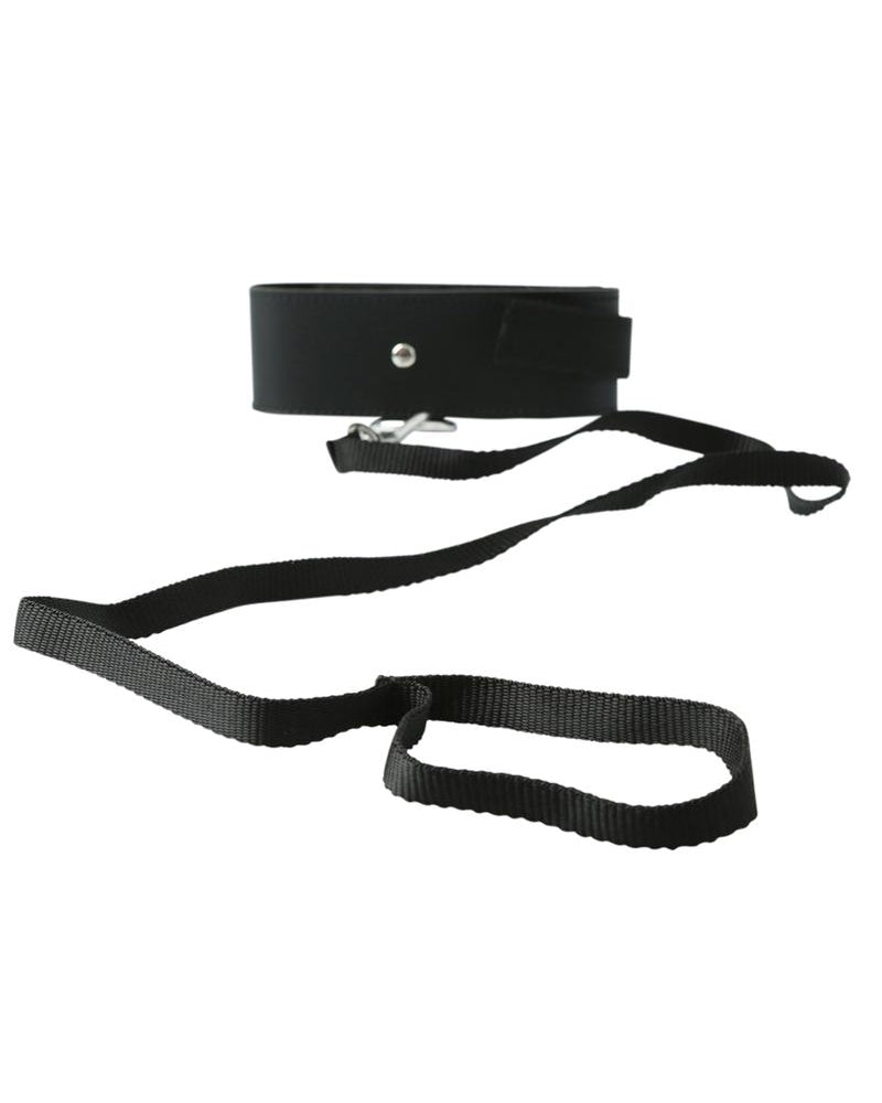 Correa y collar negros Sex And Mischief