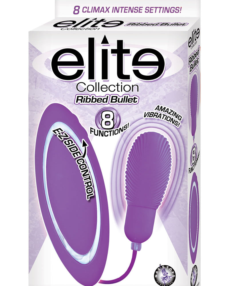 Elite Collection Ribbed Bullet 2 Inch Purple