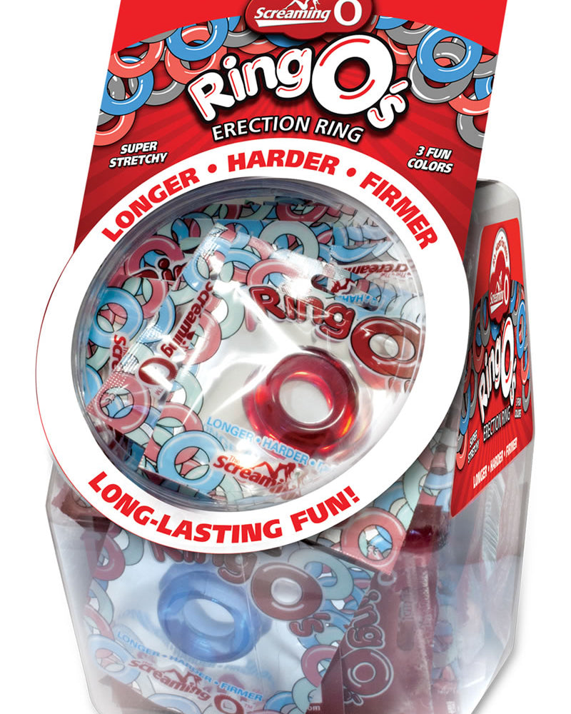 Ring O Erection Cockrings Waterproof Assorted Colors 36 Each In Candy Bowl Display