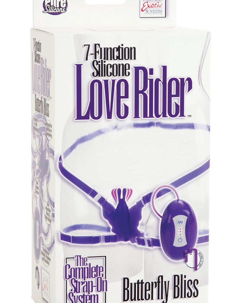 Silicone Love Ride Butterfly Vibe - Purple