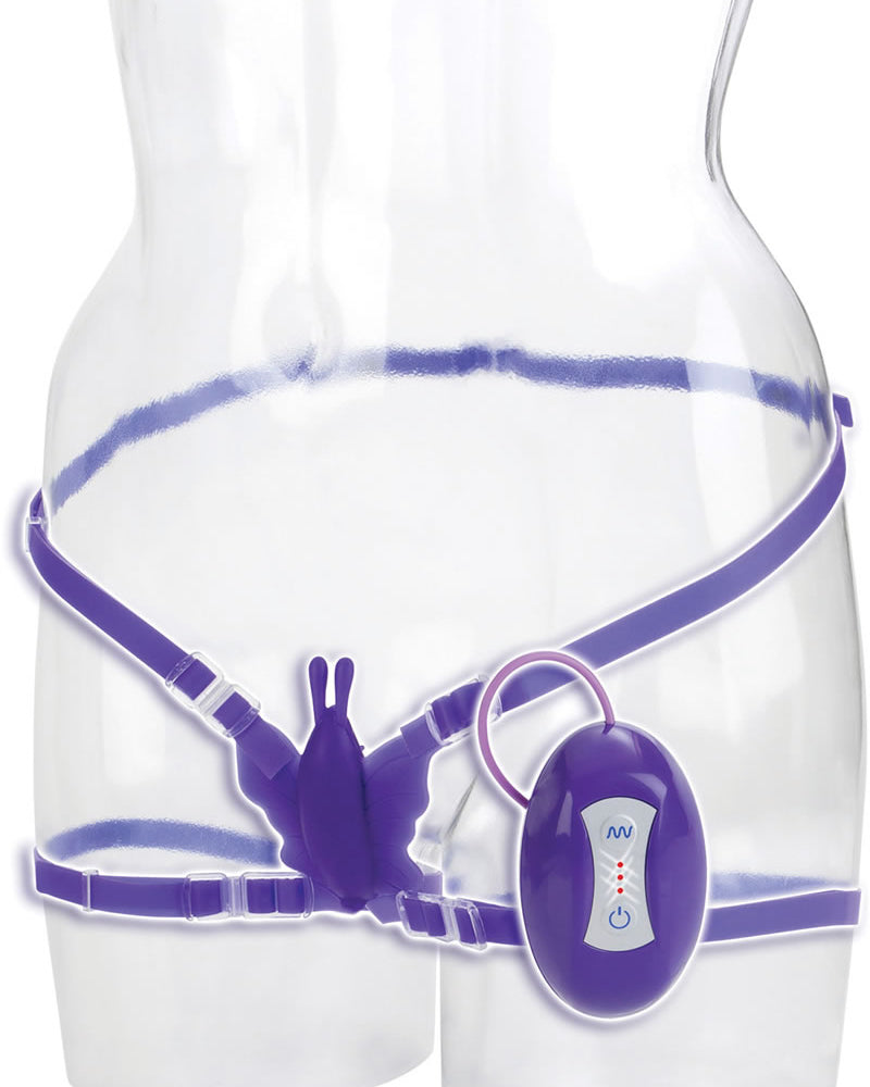 Silicone Love Ride Butterfly Vibe - Purple