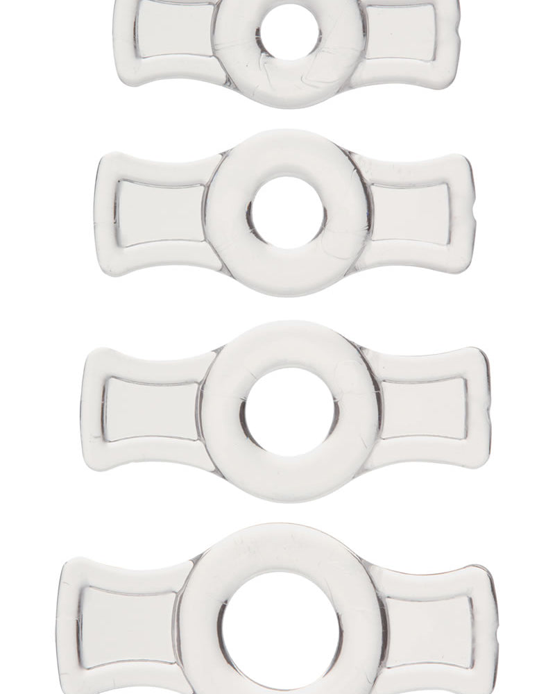 TitanMen Tools Cock Ring Set Clear 4 Each Per Set