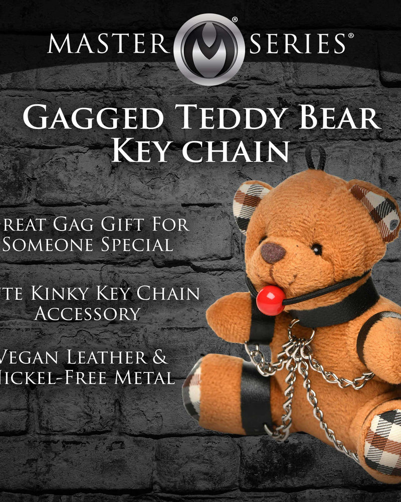 "Gagged Teddy Bear Keychain MS-AH118"