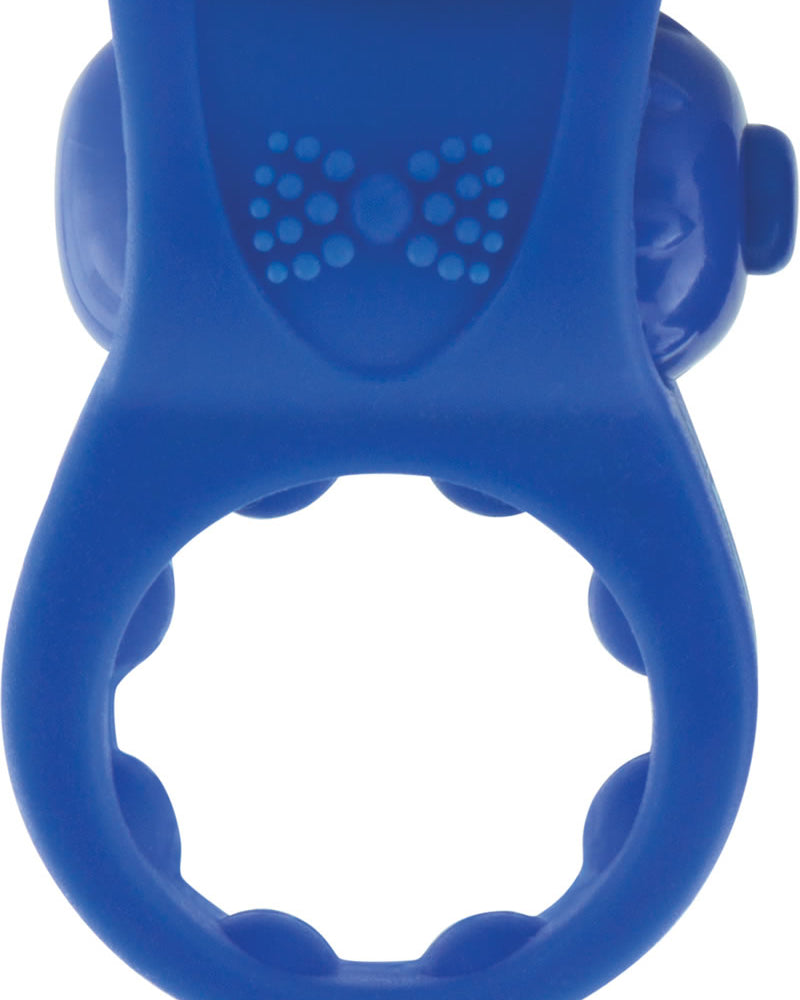 Anillo vibrador de silicona Primo Tux resistente al agua, color azul, 6 unidades