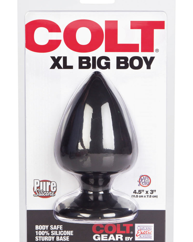 Colt XL Big Boy Silicone Anal Plug Black 4.5 Inch