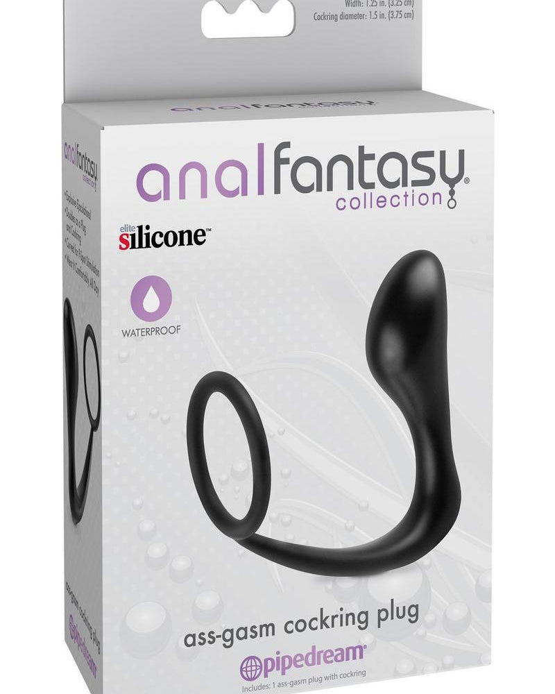 Anal Fantasy - Anillo para el pene Ass-Gasm Collection - Negro