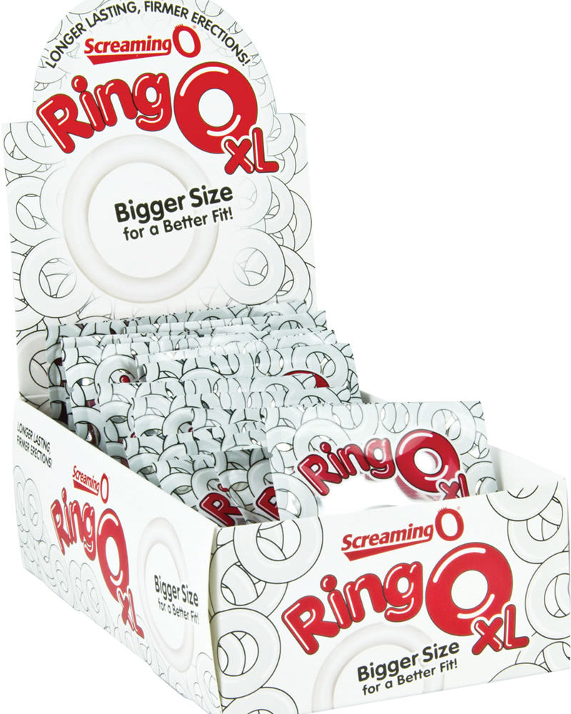 Ring O XL Cockrings Clear 18 Each Per Display