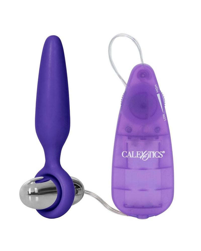 Booty Call Booty Glider Silicone Wired Remote Control Anal Probe Purple 3.75 Inch
