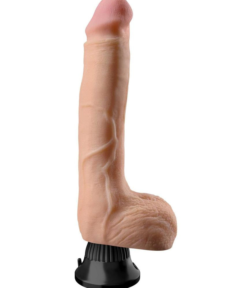 Consolador vibrador Wallbanger Real Feel Deluxe No 7, resistente al agua, color piel, 9 pulgadas