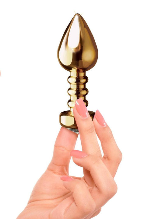 Tapón anal grande dorado de Fetish Fantasy