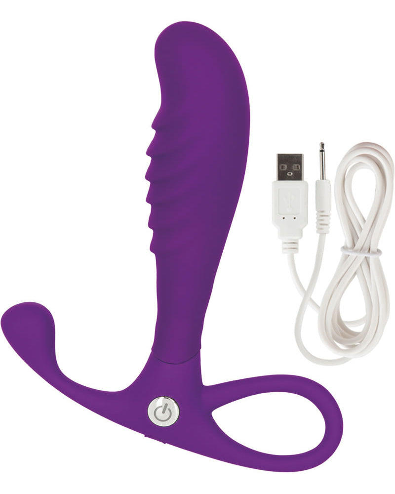 Embrace Tapered Silicone Anal Probe Waterproof Purple 4 Inch
