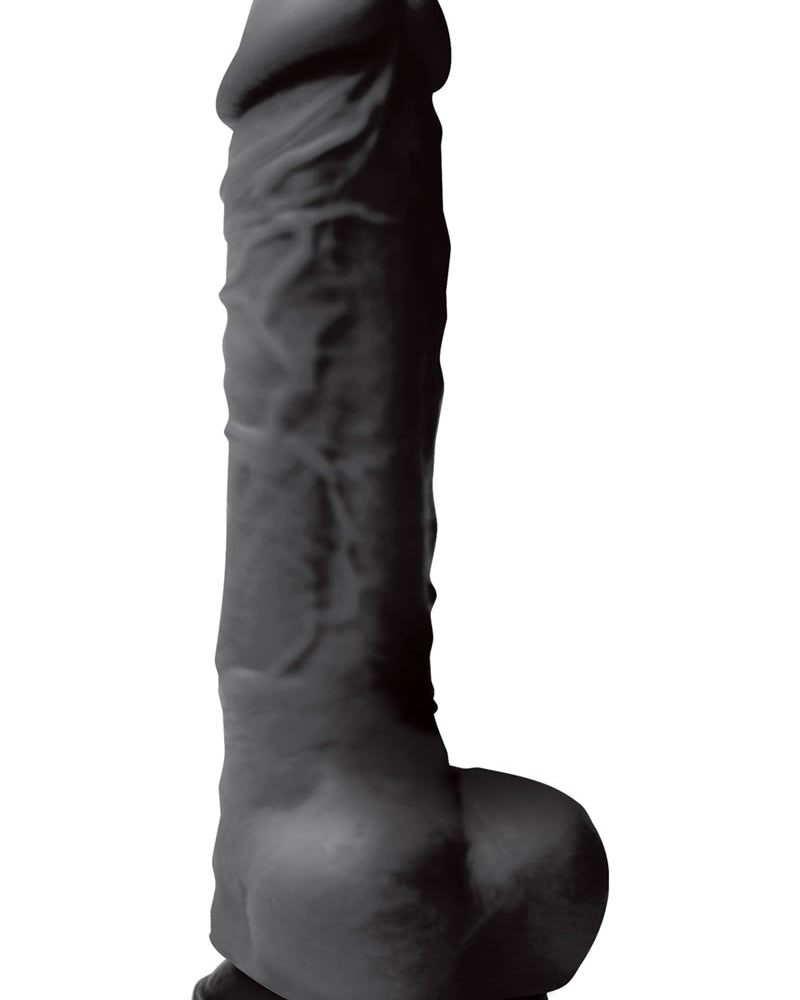 Pene de silicona Colours Pleasures de 5 pulgadas, color negro