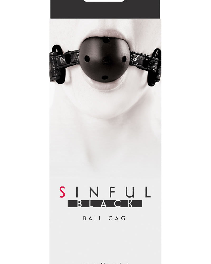 Sinful Black Ball Gag