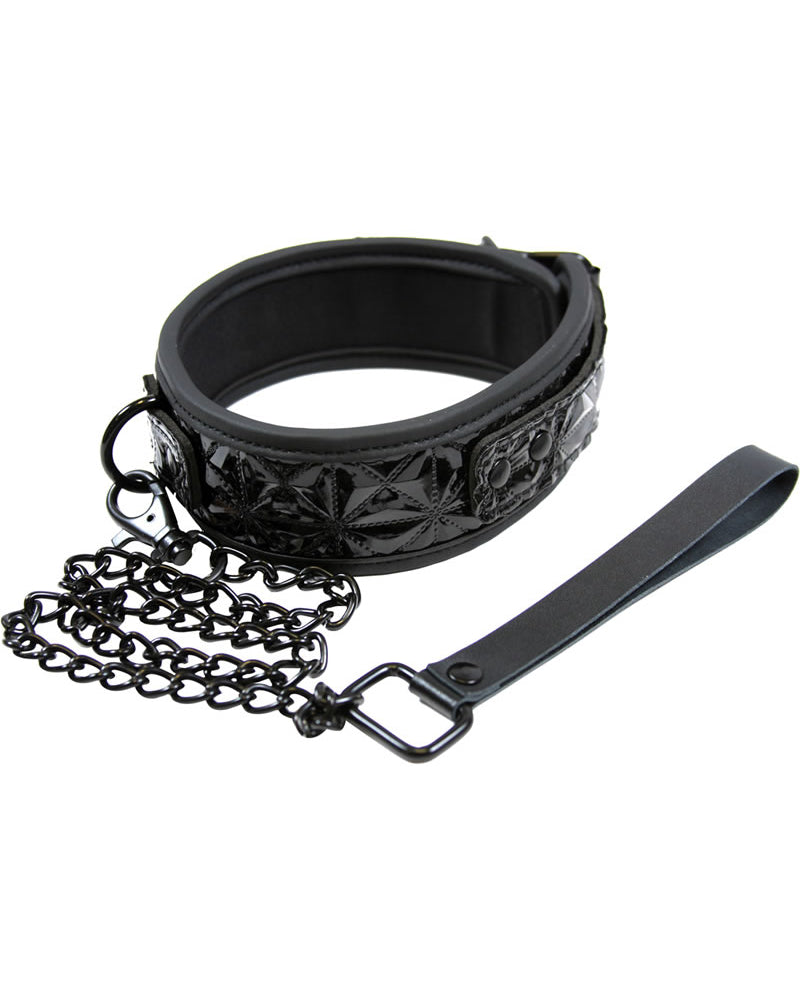 Collar ajustable negro pecaminoso