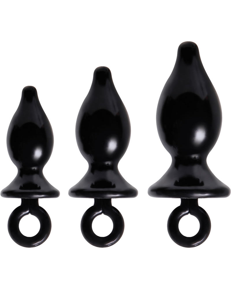 Adam and Eve - Anal Training Kit Waterproof - Black (3 Each Per Kit)