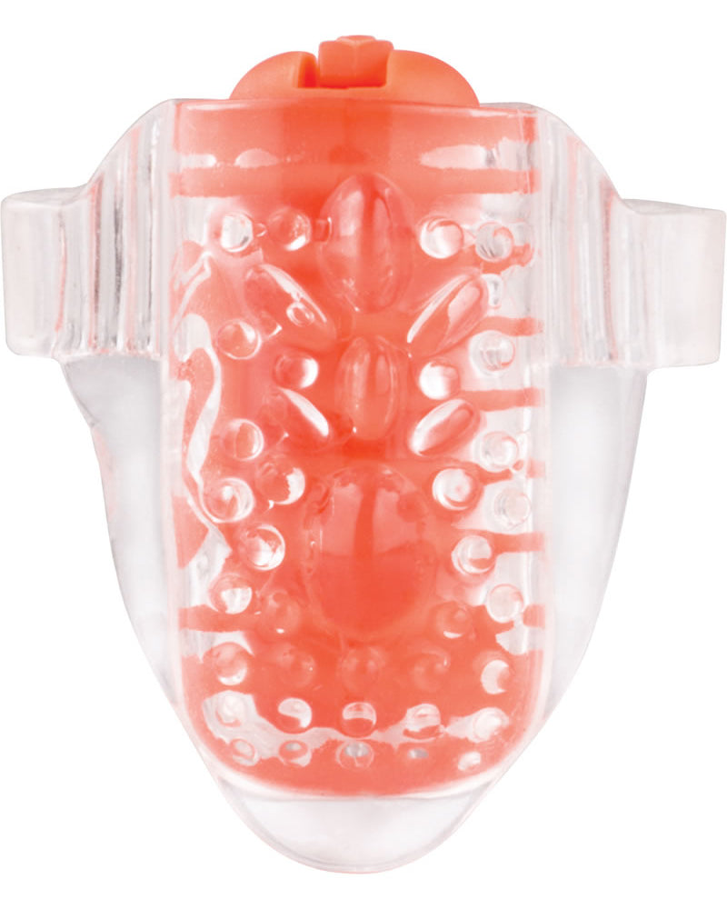 Screaming O Color Pop Quickie Lingo Silicone Vibrating Tongue Ring Waterproof Orange