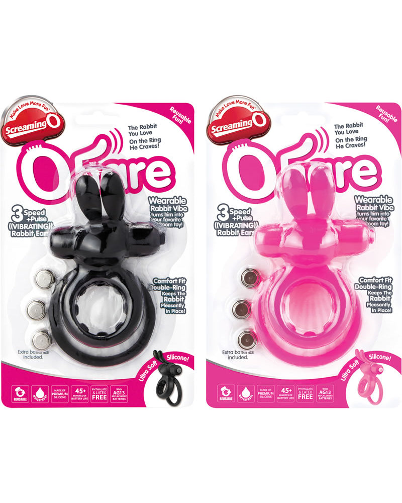 Screaming O Ohare Silicone Vibrating Cockring Waterproof Assorted Colors 6 Each Per Case