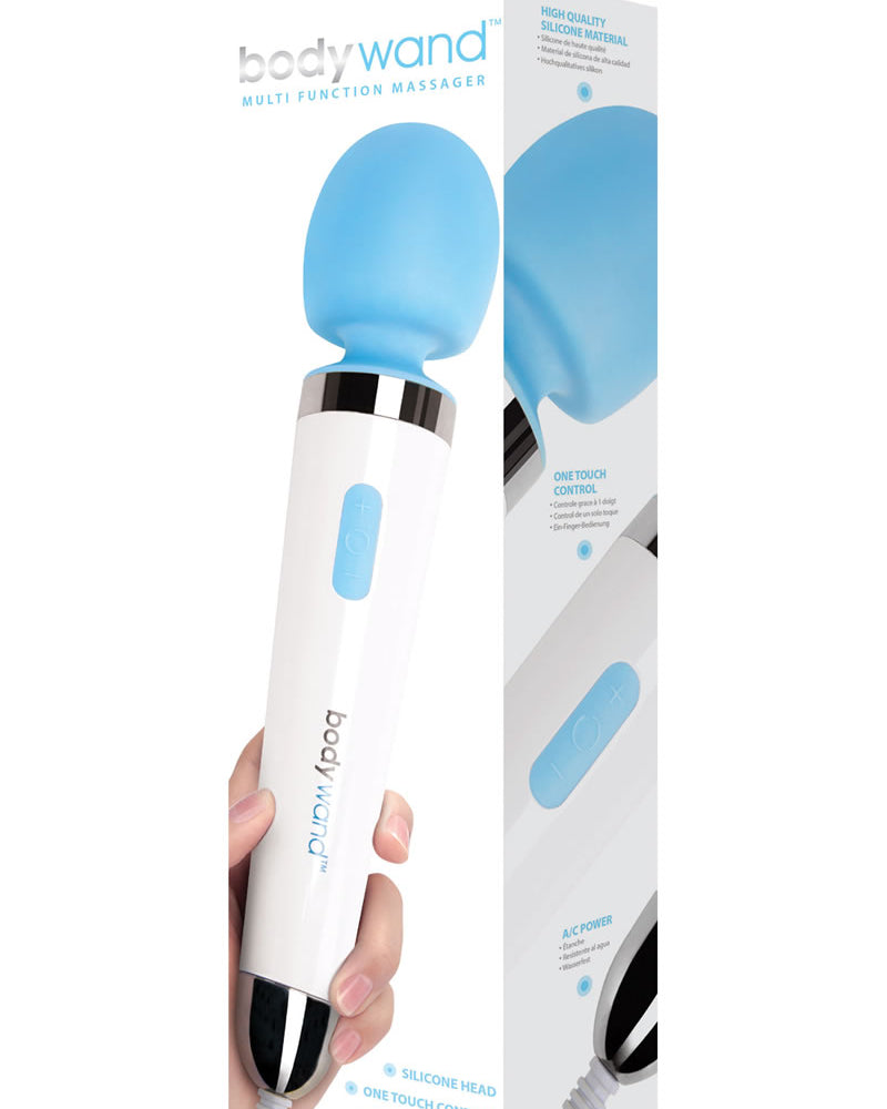 Masajeador multifunción de silicona Bodywand morado