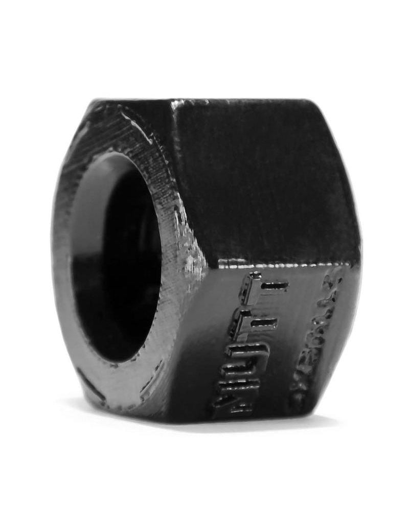 Nutt Silicone Ballstretcher And Cockring Black 2 Inch Diameter