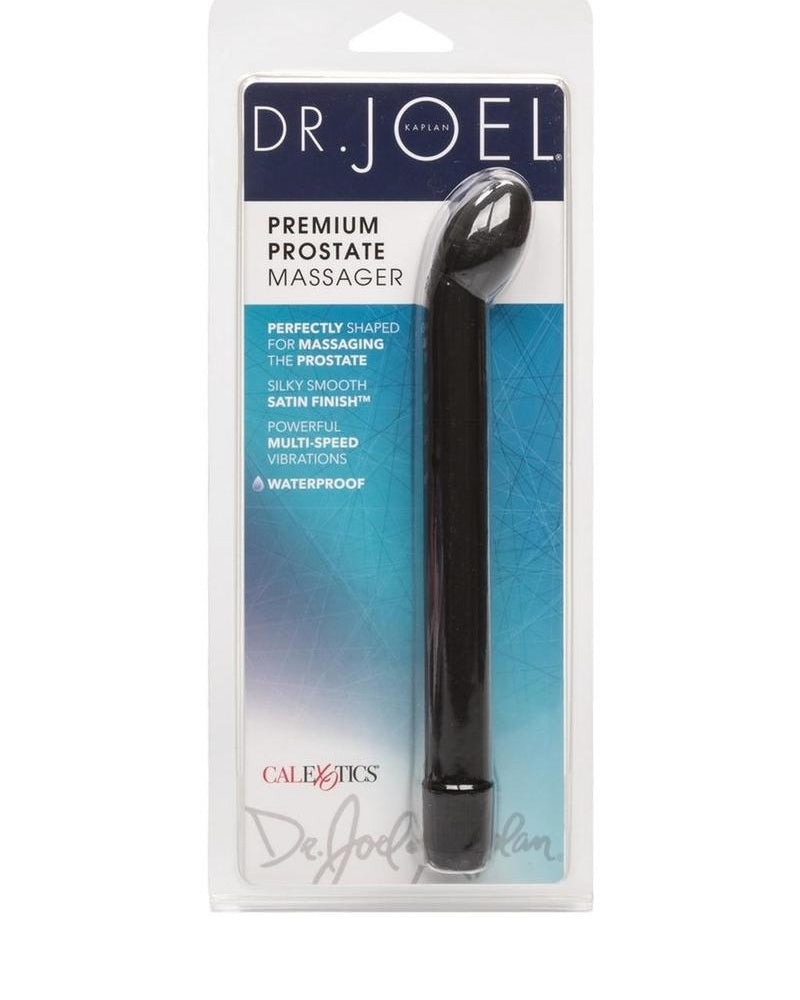 Localizador de próstata de silicona premium Dr. Kaplan, color negro, 6,75 pulgadas