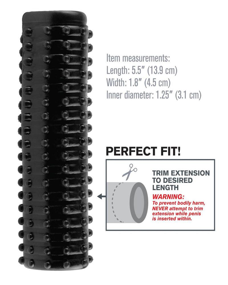 Funda para placer mágico Fantasy Xtensions, color negro, 5,5 pulgadas