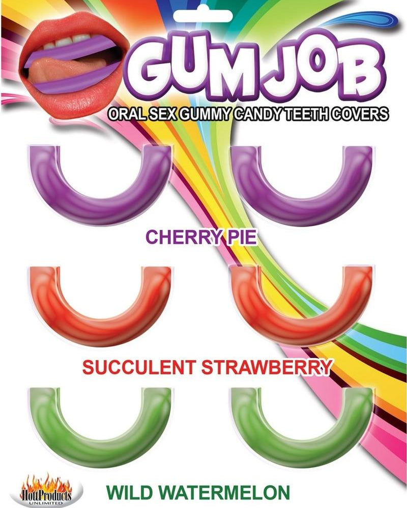 Gum Job Oral Sex Gummy Candy Teeth Covers Assorted Flavors 6 Each Per Pack