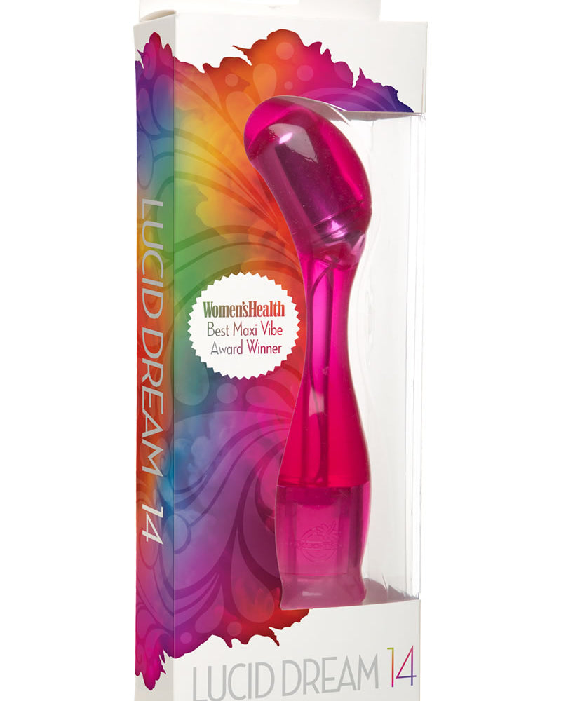 Vibrador Lucid Dream No 14 resistente al agua de 9 pulgadas color rosa