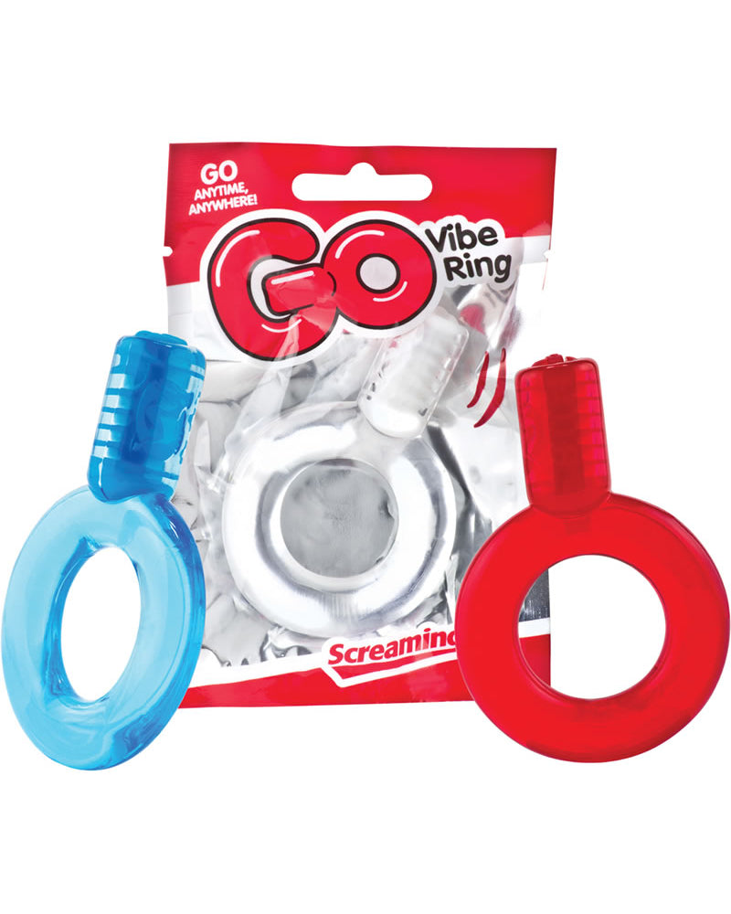 Go Vibe Ring Disposable Cockrings Assorted Colors 36 Each Per Bowl Display