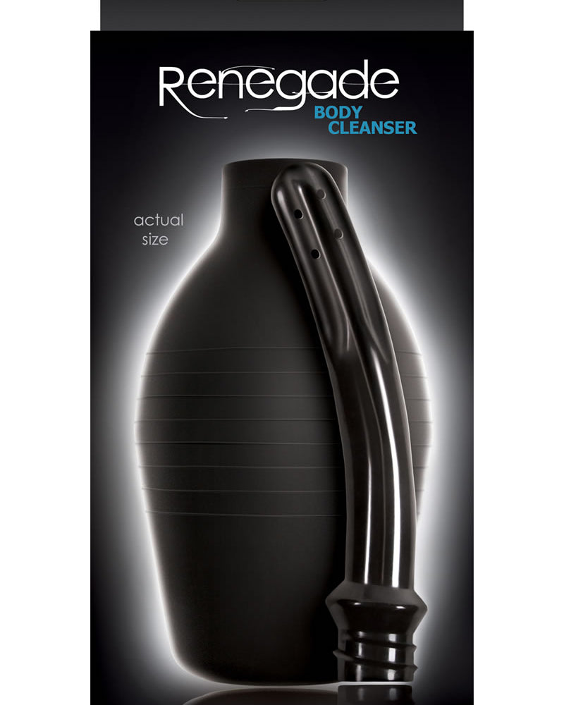 Limpiador corporal Renegade Enema de silicona negro