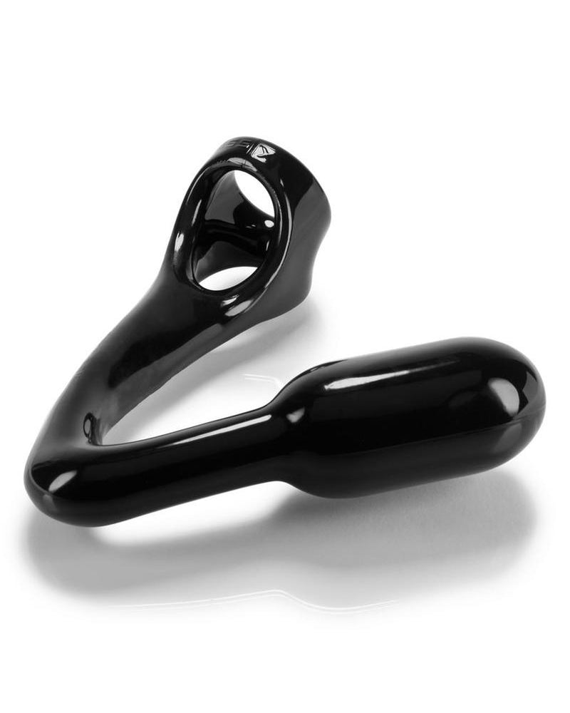 Atomic Jock Ass-X Ass-Lock Cocksling With Anal Plug Black 11 Inch