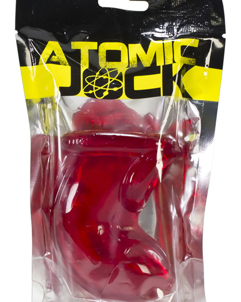 Atomic Jock Cock Lock Cock Cage Clear Red