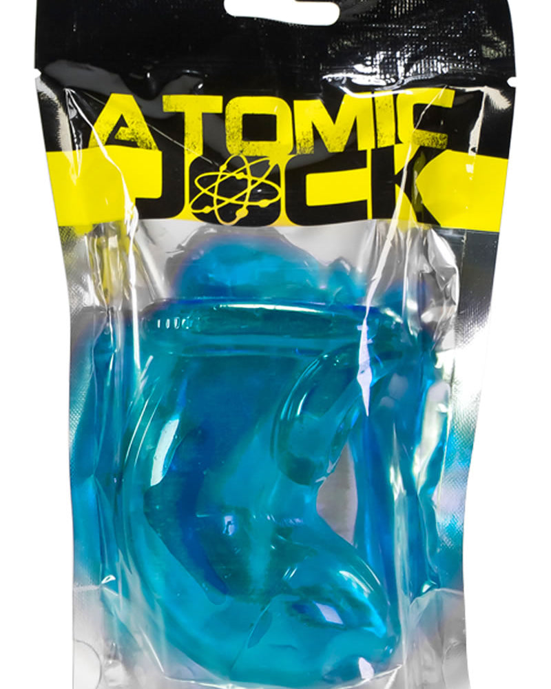 Atomic Jock Cock Lock TPR Chastity With Cock Ring Ice Blue