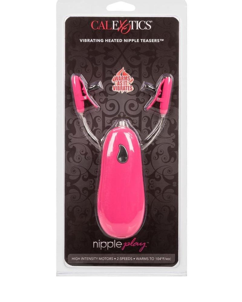 Juguetes para pezones con vibración y calefacción Nipple Play, color rosa