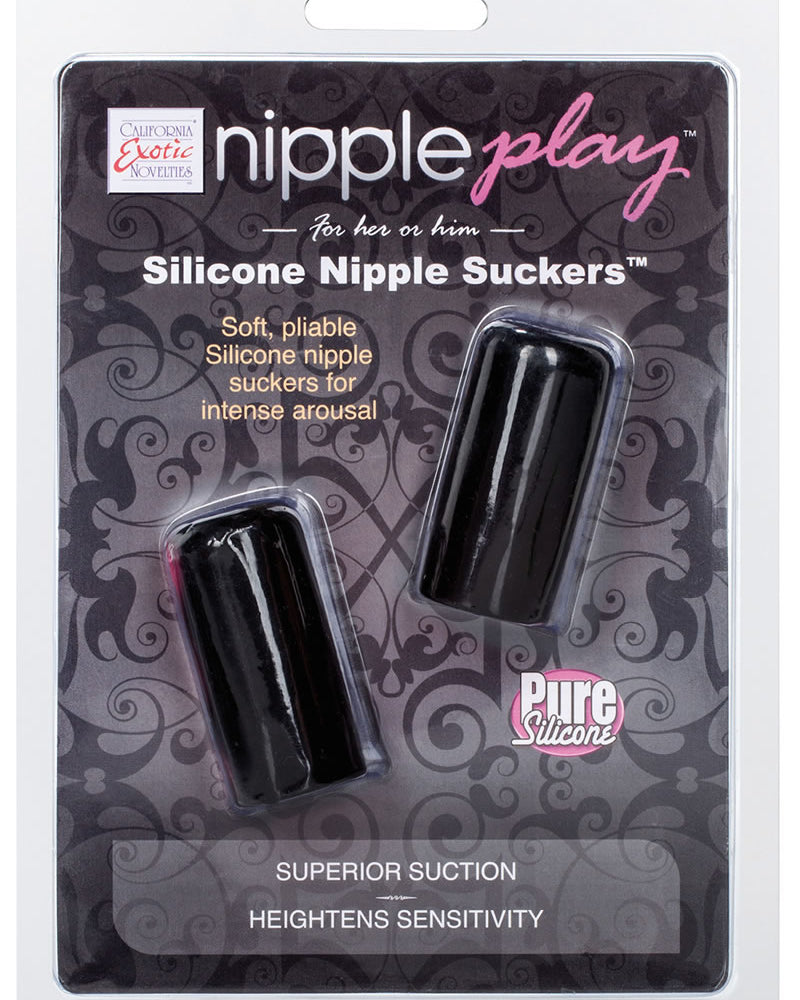 Succionadores de pezones de silicona Nipple Play, color negro