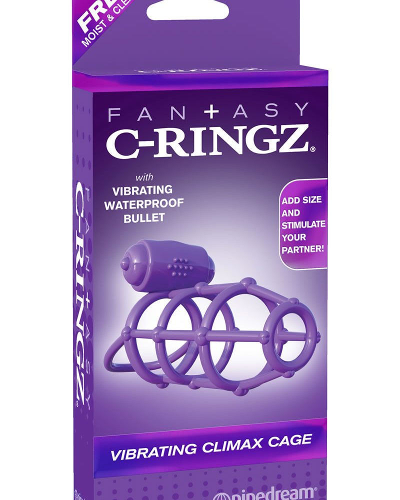 Fantasy C-Ringz Vibrating Climax Cage Purple