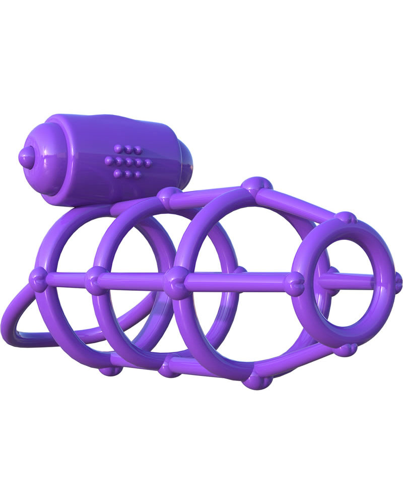 Fantasy C-Ringz Vibrating Climax Cage Purple