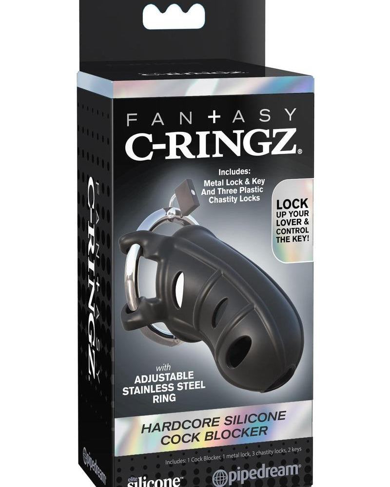 Fantasy C-Ringz - Hardcore Cock Block - Black