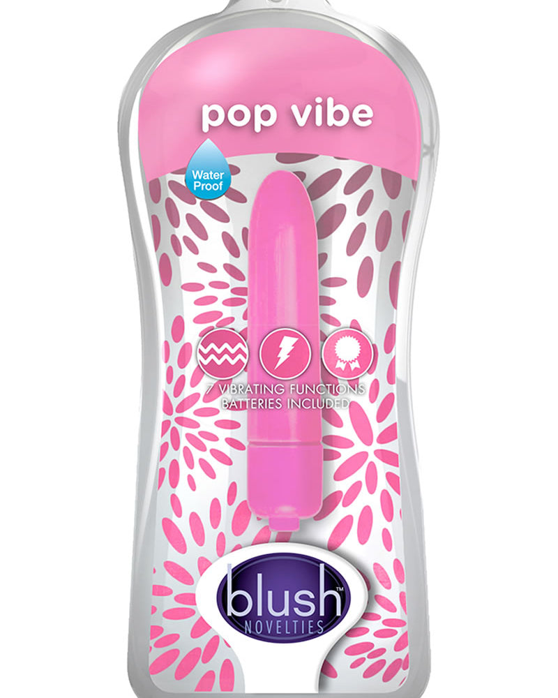 Mini vibrador Vive Pop Vibe resistente al agua, color rosa, 3 pulgadas