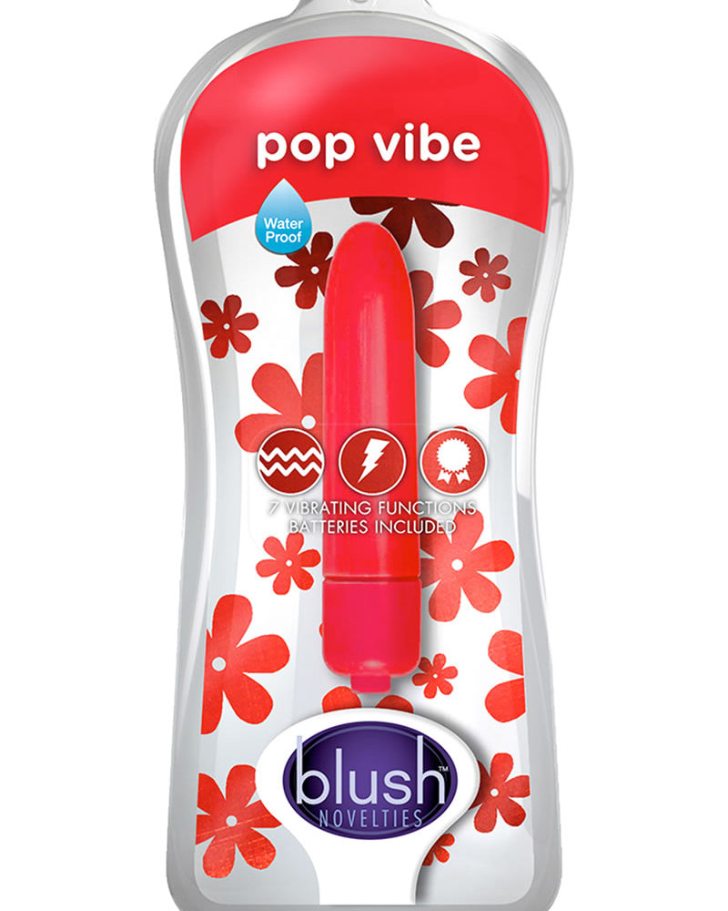 Vibrador Vive Pop Vibe Mini impermeable rojo de 3 pulgadas