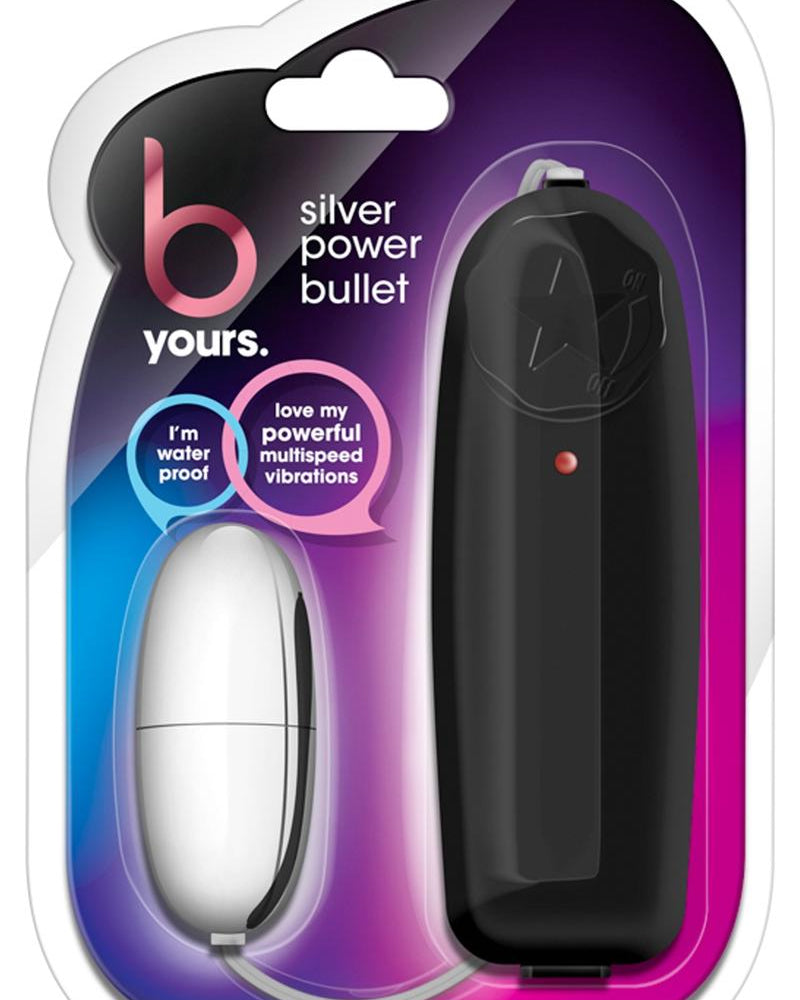 B Yours Wired Remote Control Silver Power Bullet Waterproof Black