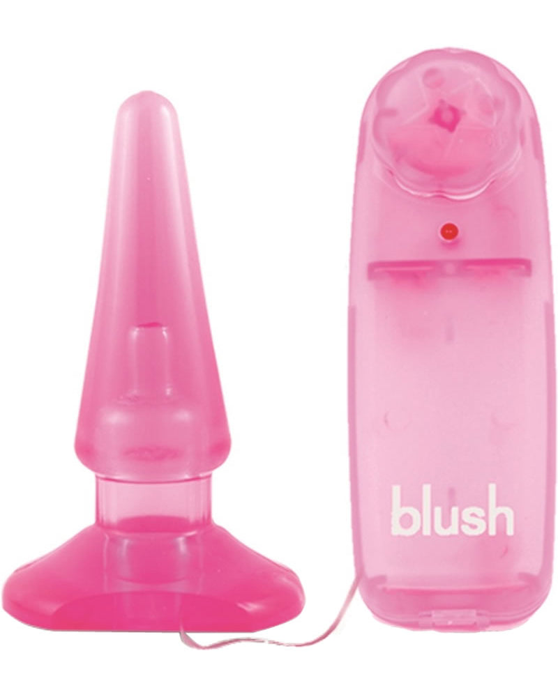 Plug anal vibrador B Yours Basic Anal Pleasure resistente al agua de 4,5 pulgadas, color rosa