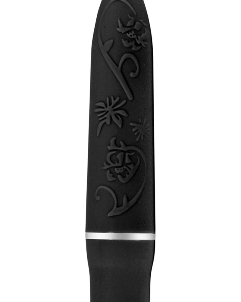 Mini vibrador Play With Me Bliss resistente al agua, color negro, 4 pulgadas