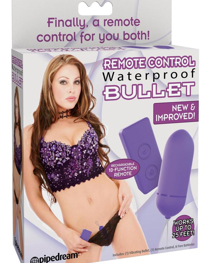 Bala de control remoto a prueba de agua color morado