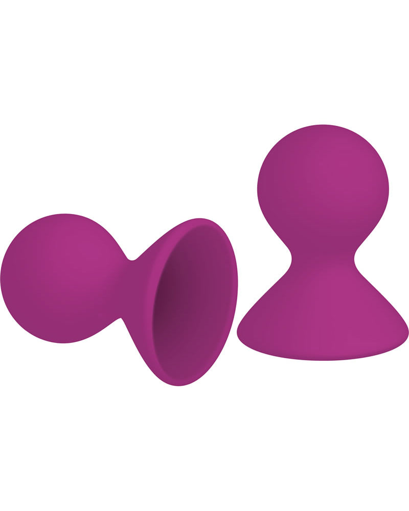 Succionadores de pezones de silicona Kinx Dual Masseuse morados